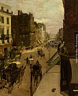 Jacques Emile Blanche A Street Scene in London painting